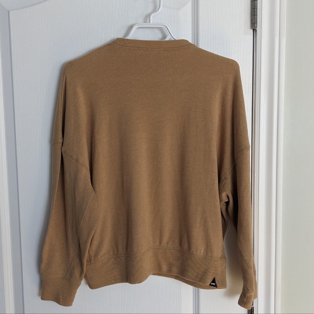 Denham crew neck pull sweatshirt camel brown small T13 - Picture 3 of 10